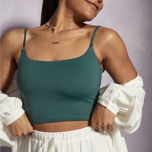 Old Navy Teal Crop Cami Tank